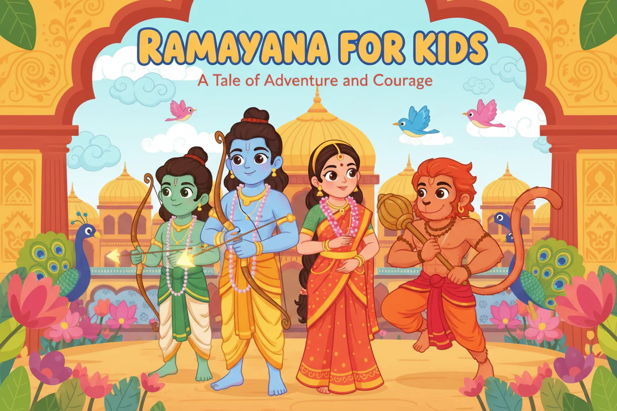 Ramayan Story Book for Kids Handbook | Padded Illustrated Mythology for Children - Image 3